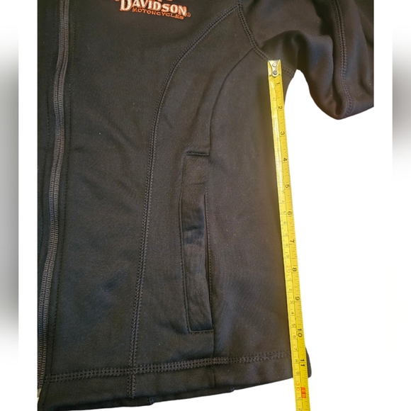 EUC | Authentic Harley-Davidson | Black Hooded Jacket Insert | Embroidered Logo - Picture 10 of 16